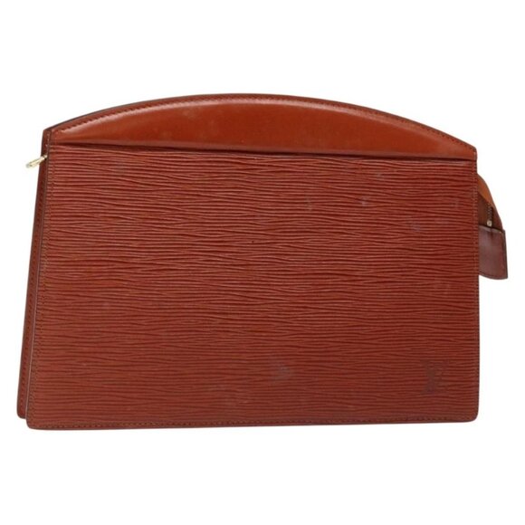 LOUIS VUITTON Epi Trousse Crete Pouch Brown M48403 LV Auth ep10214 - Picture 1 of 16